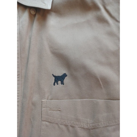 Labrador Apparel Long Sleeve Tan Khaki Medium Button Down Shirt Mens Medium - Picture 3 of 16
